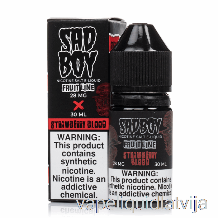 Zemeņu Asinis - Sadboy Salts - 30ml 28mg Vape šķidrums